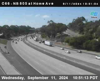 NB 805 at Home Ave (On Ramp)