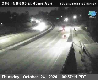 NB 805 at Home Ave (On Ramp)