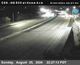 NB 805 at Home Ave (On Ramp)