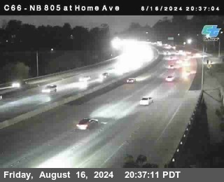 NB 805 at Home Ave (On Ramp)