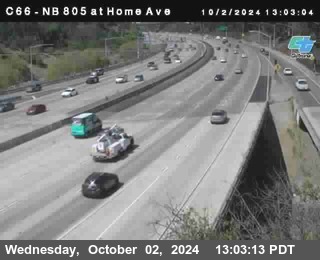 NB 805 at Home Ave (On Ramp)