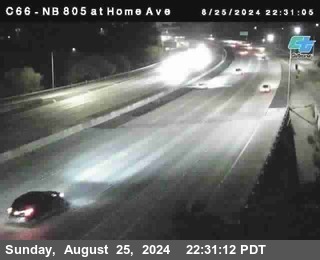 NB 805 at Home Ave (On Ramp)