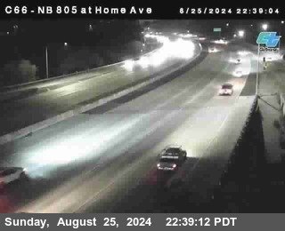 NB 805 at Home Ave (On Ramp)