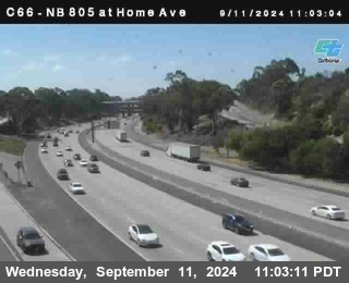 NB 805 at Home Ave (On Ramp)