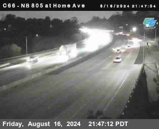 NB 805 at Home Ave (On Ramp)