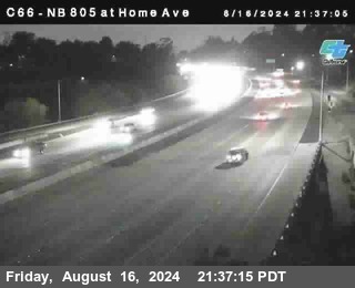 NB 805 at Home Ave (On Ramp)