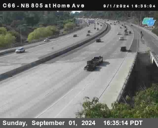 NB 805 at Home Ave (On Ramp)