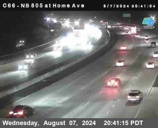 NB 805 at Home Ave (On Ramp)