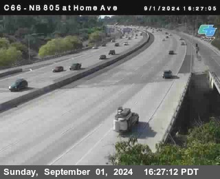 NB 805 at Home Ave (On Ramp)