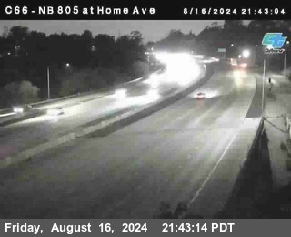 NB 805 at Home Ave (On Ramp)