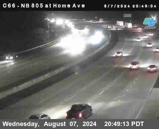 NB 805 at Home Ave (On Ramp)