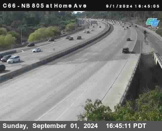 NB 805 at Home Ave (On Ramp)