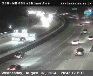 NB 805 at Home Ave (On Ramp)