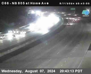 NB 805 at Home Ave (On Ramp)