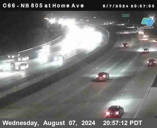 NB 805 at Home Ave (On Ramp)