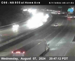 NB 805 at Home Ave (On Ramp)