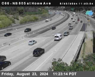 NB 805 at Home Ave (On Ramp)