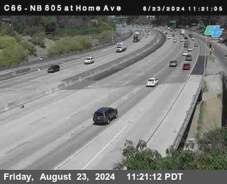 NB 805 at Home Ave (On Ramp)