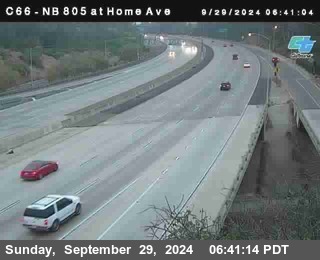 NB 805 at Home Ave (On Ramp)