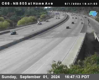 NB 805 at Home Ave (On Ramp)