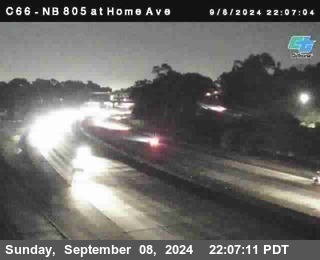 NB 805 at Home Ave (On Ramp)