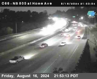 NB 805 at Home Ave (On Ramp)