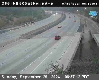 NB 805 at Home Ave (On Ramp)