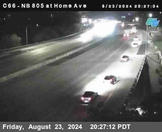 NB 805 at Home Ave (On Ramp)