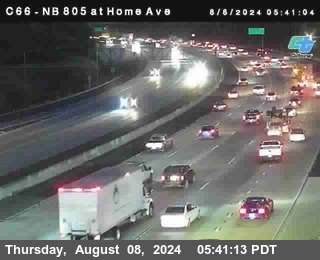 NB 805 at Home Ave (On Ramp)