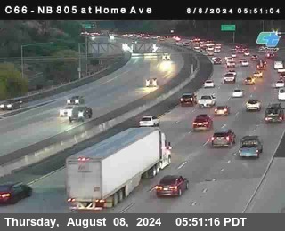 NB 805 at Home Ave (On Ramp)