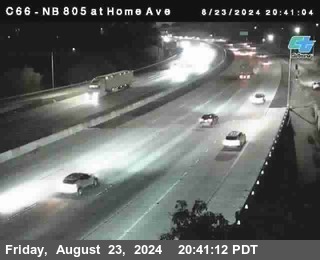 NB 805 at Home Ave (On Ramp)