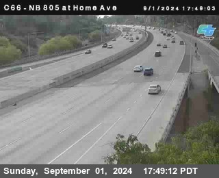 NB 805 at Home Ave (On Ramp)