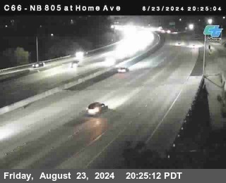 NB 805 at Home Ave (On Ramp)