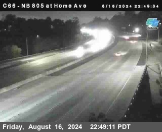 NB 805 at Home Ave (On Ramp)