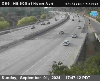 NB 805 at Home Ave (On Ramp)