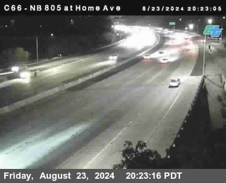 NB 805 at Home Ave (On Ramp)