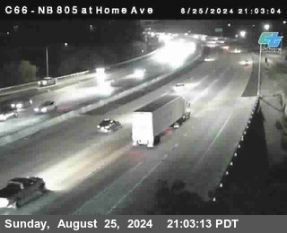 NB 805 at Home Ave (On Ramp)