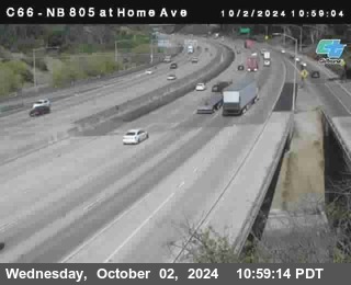 NB 805 at Home Ave (On Ramp)