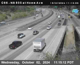 NB 805 at Home Ave (On Ramp)