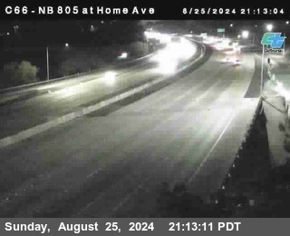 NB 805 at Home Ave (On Ramp)