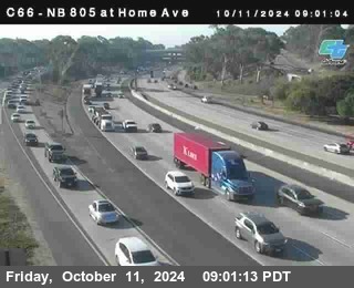 NB 805 at Home Ave (On Ramp)