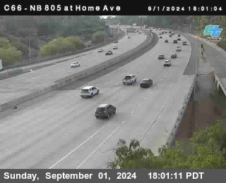 NB 805 at Home Ave (On Ramp)