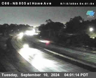 NB 805 at Home Ave (On Ramp)