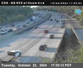 NB 805 at Home Ave (On Ramp)