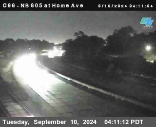 NB 805 at Home Ave (On Ramp)