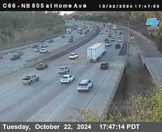 NB 805 at Home Ave (On Ramp)