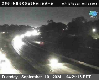 NB 805 at Home Ave (On Ramp)