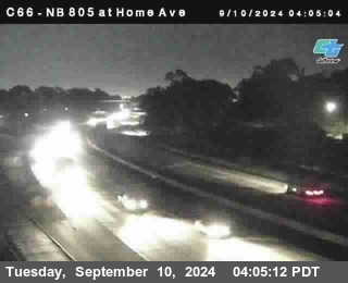 NB 805 at Home Ave (On Ramp)