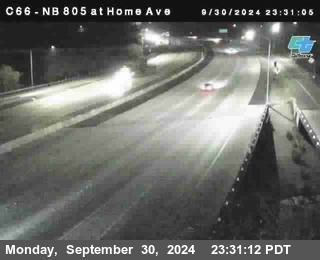 NB 805 at Home Ave (On Ramp)