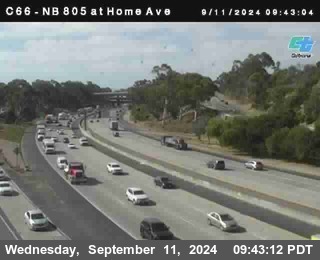 NB 805 at Home Ave (On Ramp)